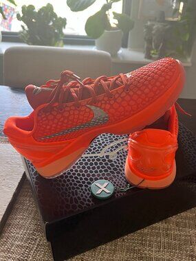Nike Kobe 6 Protro Total Orange Metallic Silver Men’s 9 / Women’s 10.5 NEW DS OG